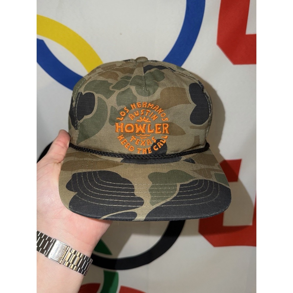 Howler Bros Camo Rope Hat Mens One Size Snapback Heed The Call